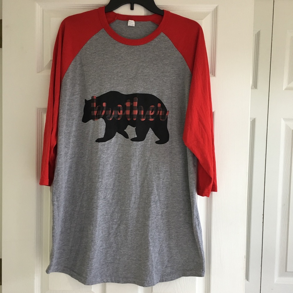 luxury Jet Mens Henley Bear Shirt-SZ 2XL